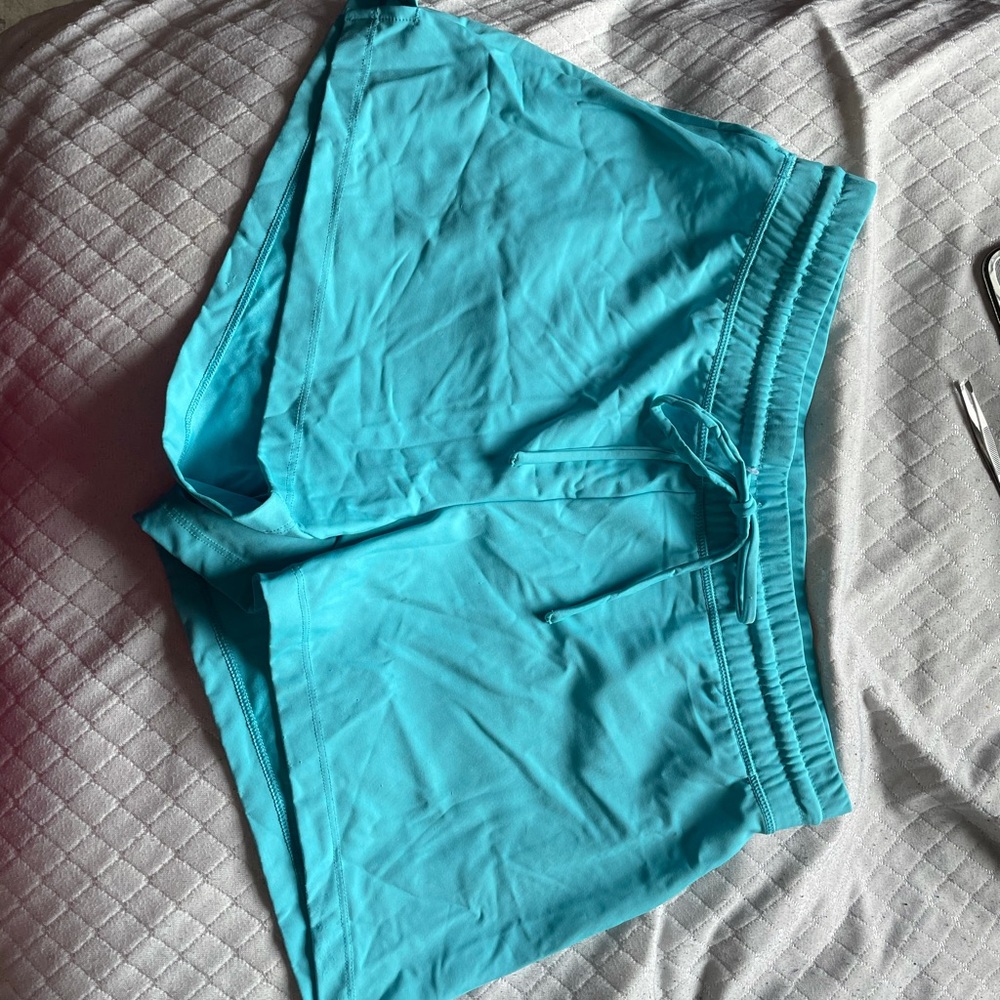 Blue athletic shorts